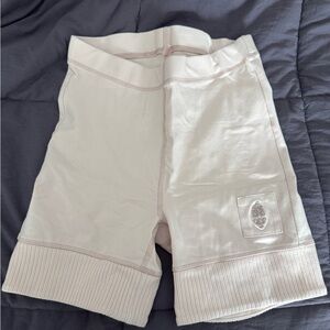 Free People Baby Pink Biker Shorts